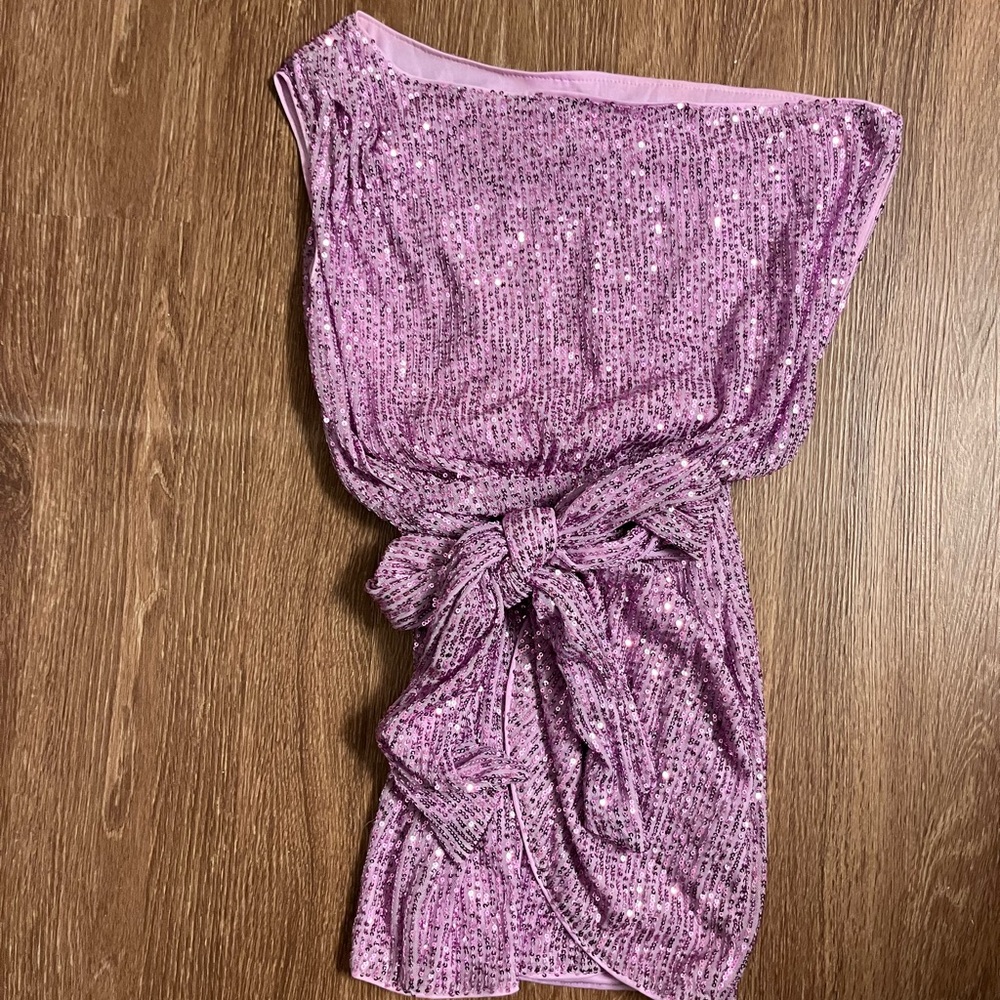 Hello Molly Pink Sequin Mini Dress